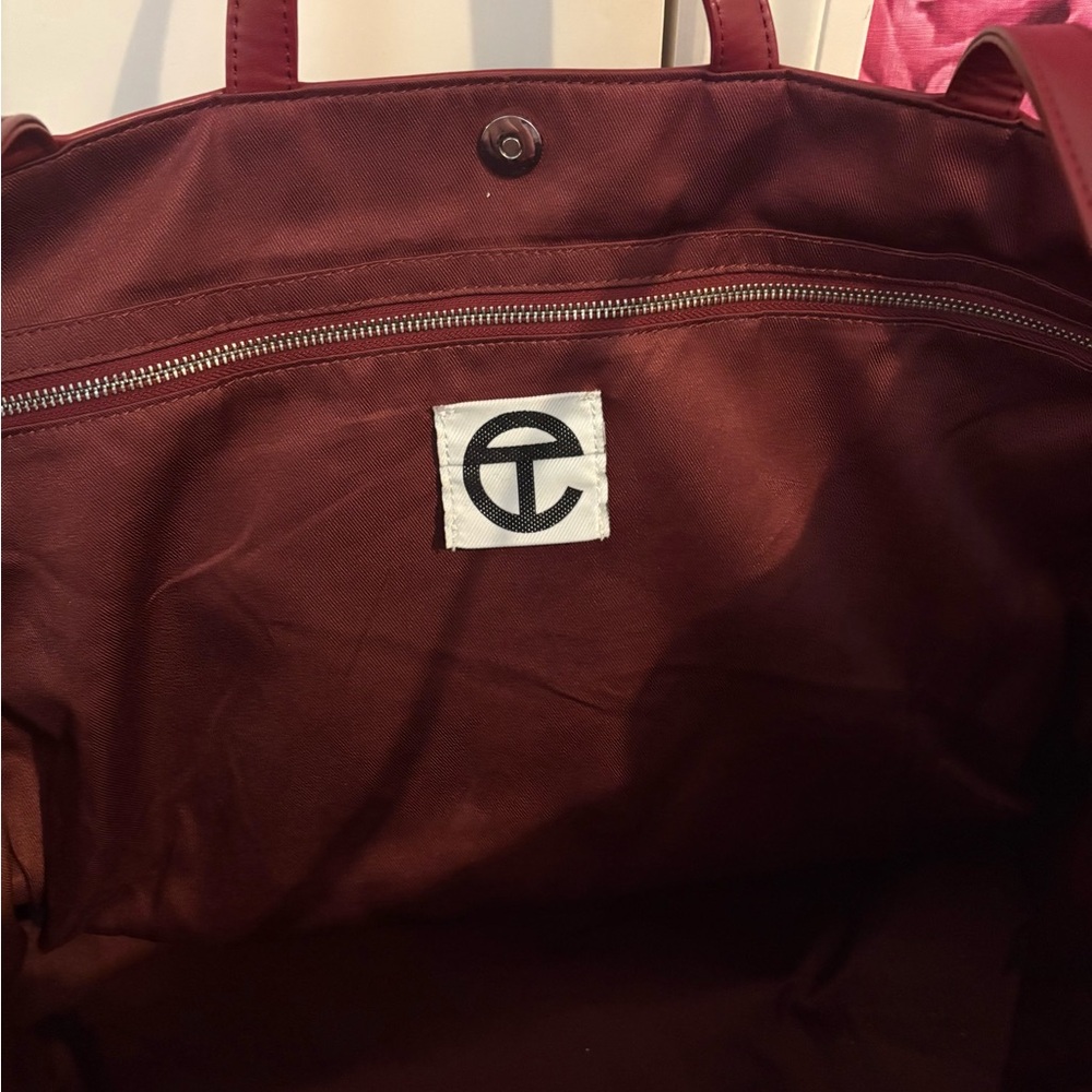 Telfar Burgundy Tote Bag - Picture 3 of 5